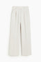 Erissa - Wide Leg Straight Cut Pleated Ladies Trousers