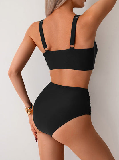Women High Waisted Bikini Set Two Piece Tummy Control Swimsuit - Image 7