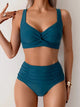 Women High Waisted Bikini Set Two Piece Tummy Control Swimsuit - Image 4