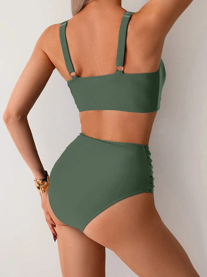 Women High Waisted Bikini Set Two Piece Tummy Control Swimsuit - Image 9