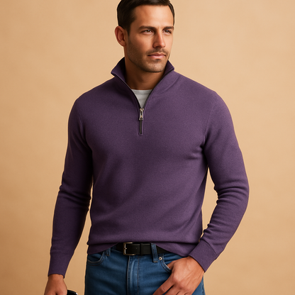 Elliot – Men’s Zip Sweater for Everyday Comfort and Style