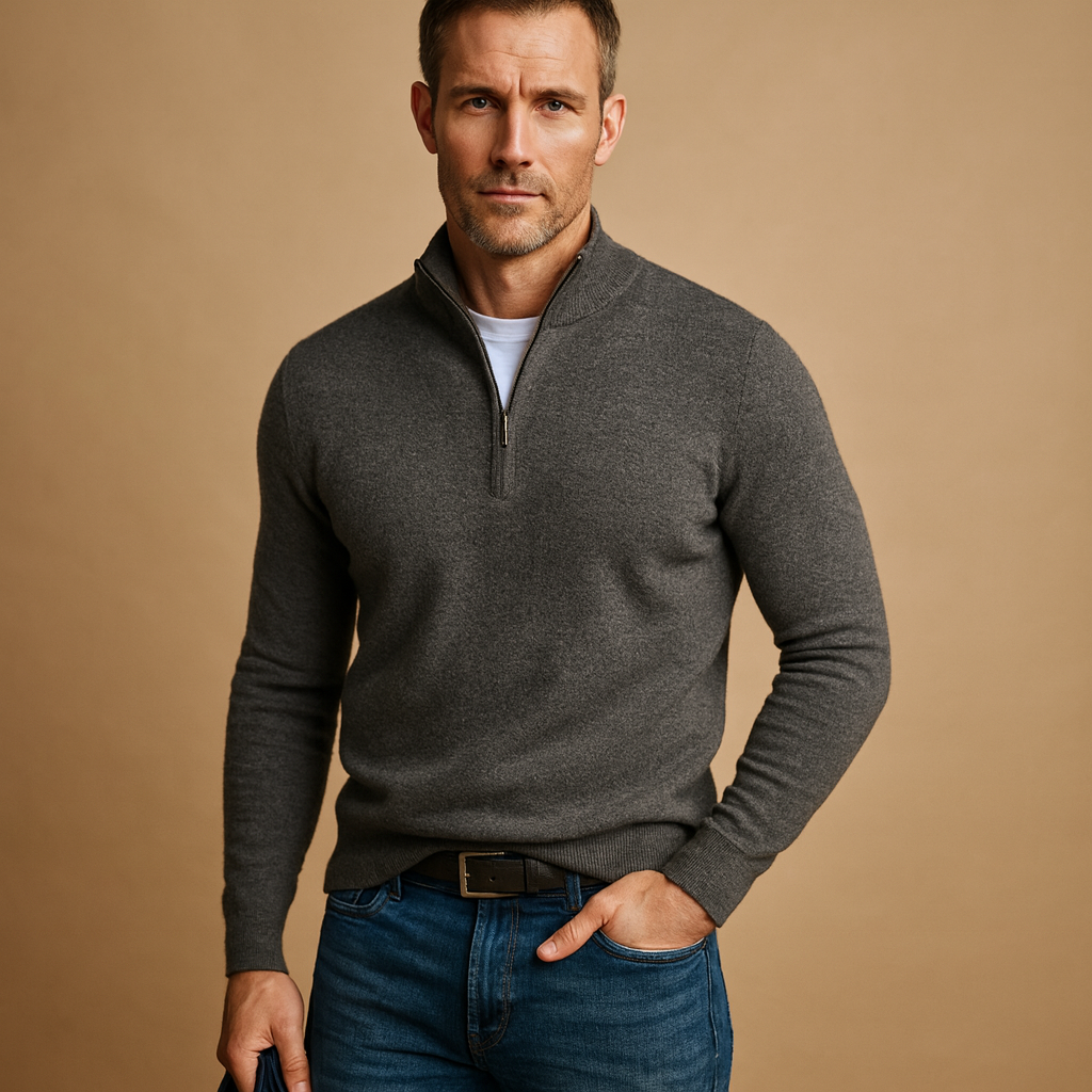 Elliot – Men’s Zip Sweater for Everyday Comfort and Style