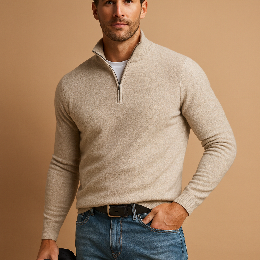 Elliot – Men’s Zip Sweater for Everyday Comfort and Style