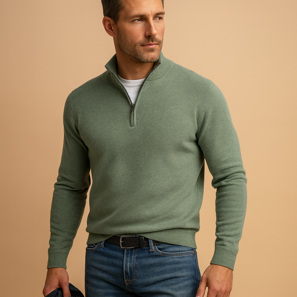 Elliot – Men’s Zip Sweater for Everyday Comfort and Style