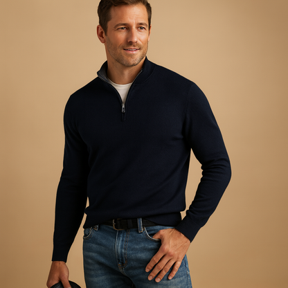 Elliot – Men’s Zip Sweater for Everyday Comfort and Style