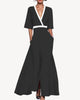 Adelyn - Wrap Style Maxi Evening Dress