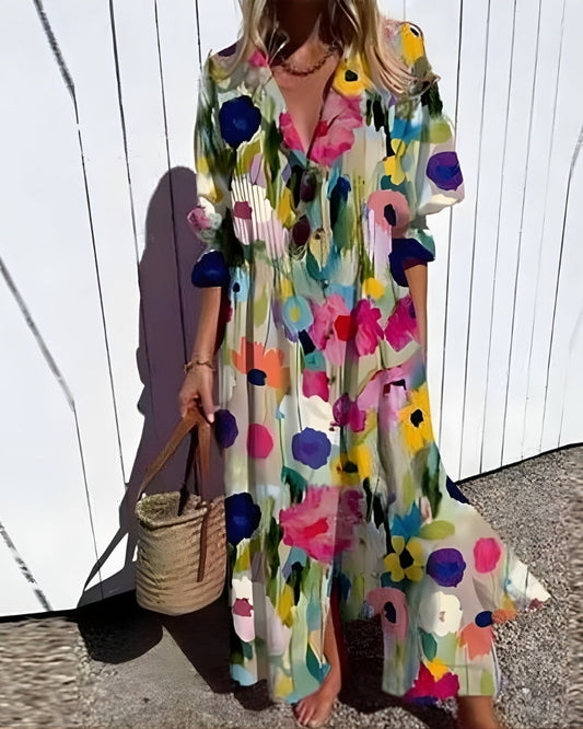 Maya - Womens Boho Maxi Beach Dress