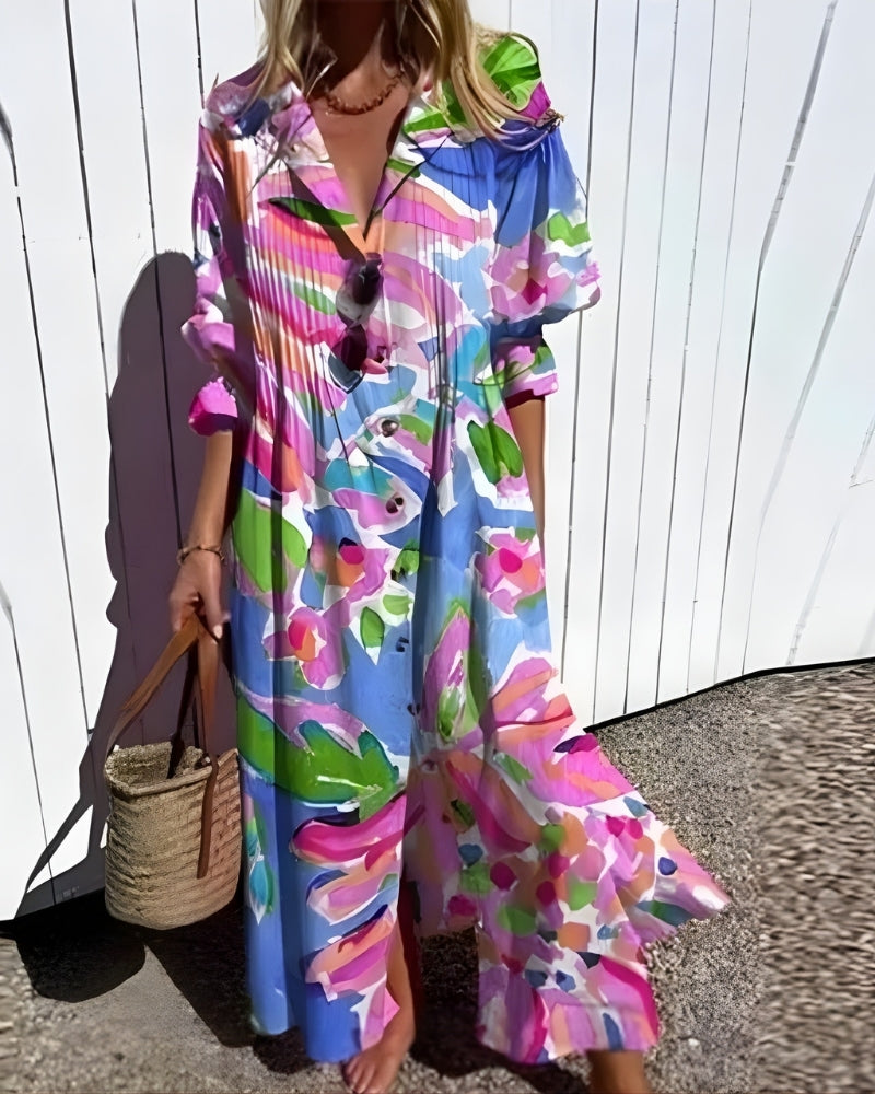 Maya - Kvinders Boheme Maxi Strandkjole
