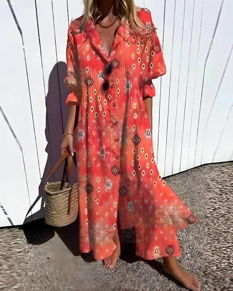 Maya - Kvinders Boheme Maxi Strandkjole
