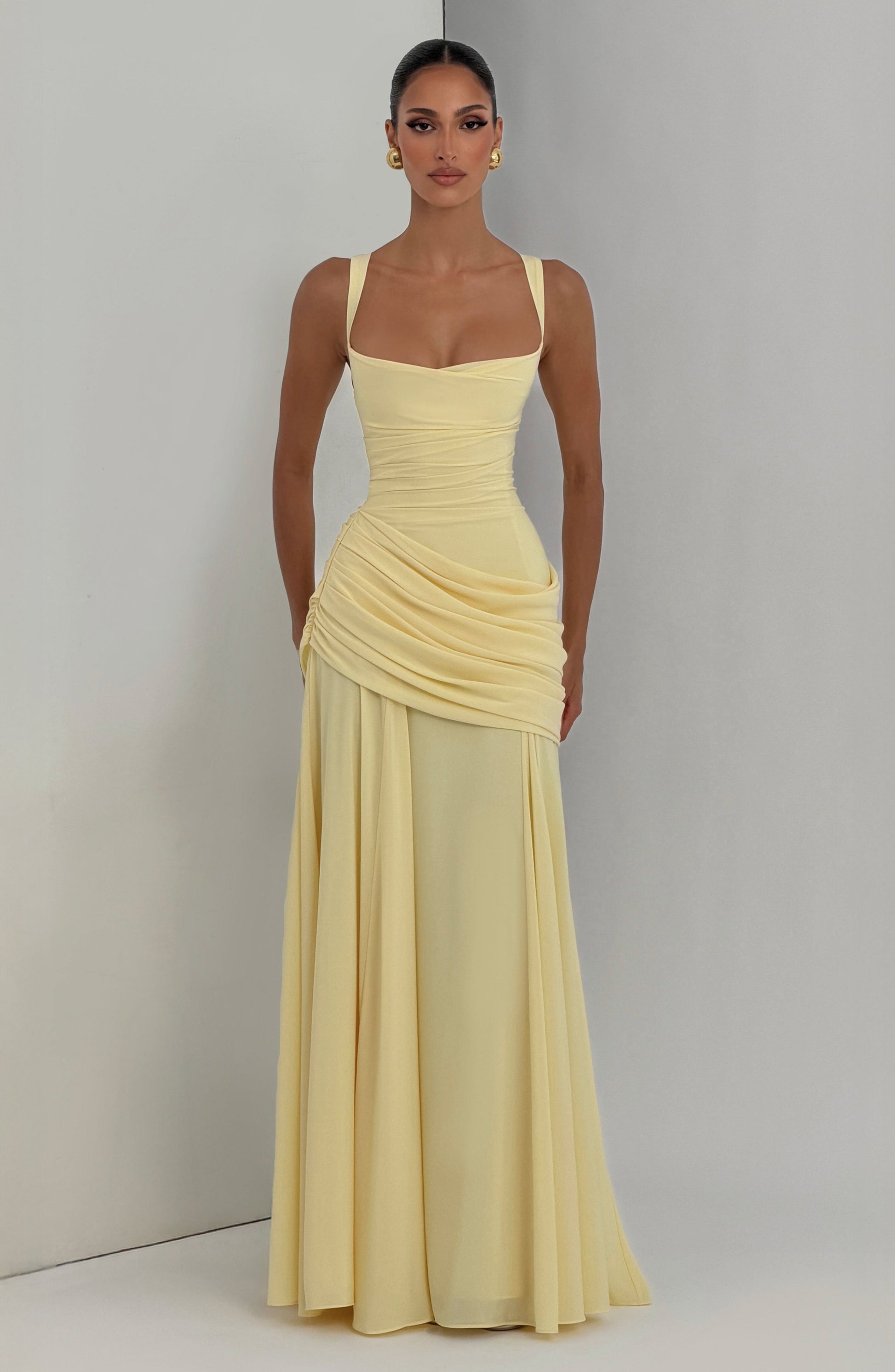 Women Elegant Long Evening Dress Formal Maxi Gown Criss Cross Back - Image 6
