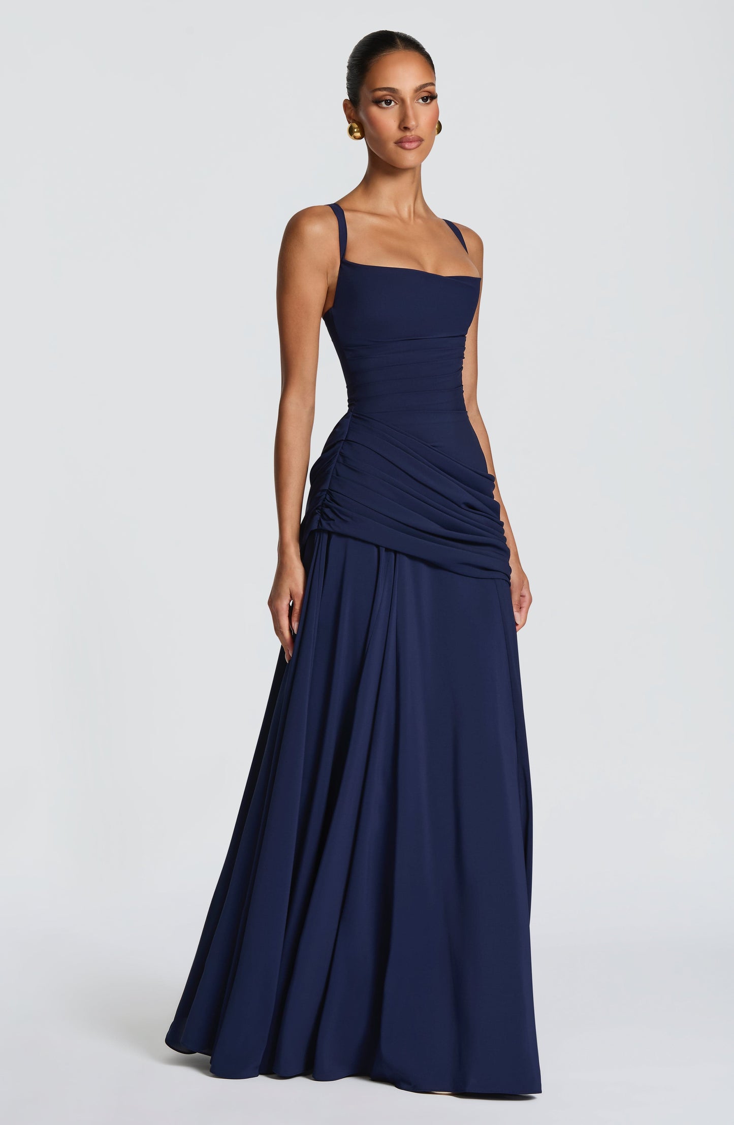 Women Elegant Long Evening Dress Formal Maxi Gown Criss Cross Back - Image 12
