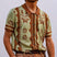 Men's Striped Lightweight Polo Shirt