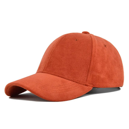 Caelis - Cappellino da baseball regolabile in finta pelle scamosciata