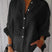 Matilda - Relaxed Button-Up Long Sleeve Linen Shirt - Image 2