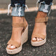 Women Orthopedic Wedge Heels Arch Support Comfortable