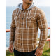 Thatcher | Hooded Checked Shirt Jacket - Image 4