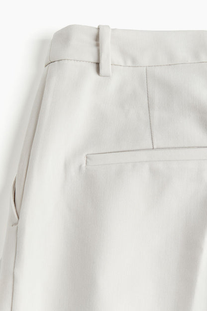 Erissa - Wide Leg Straight Cut Pleated Ladies Trousers