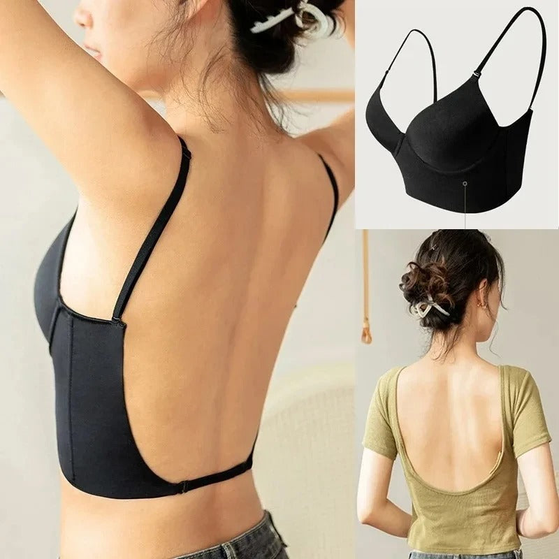 Women's Wireless Low Back Strappy Bra