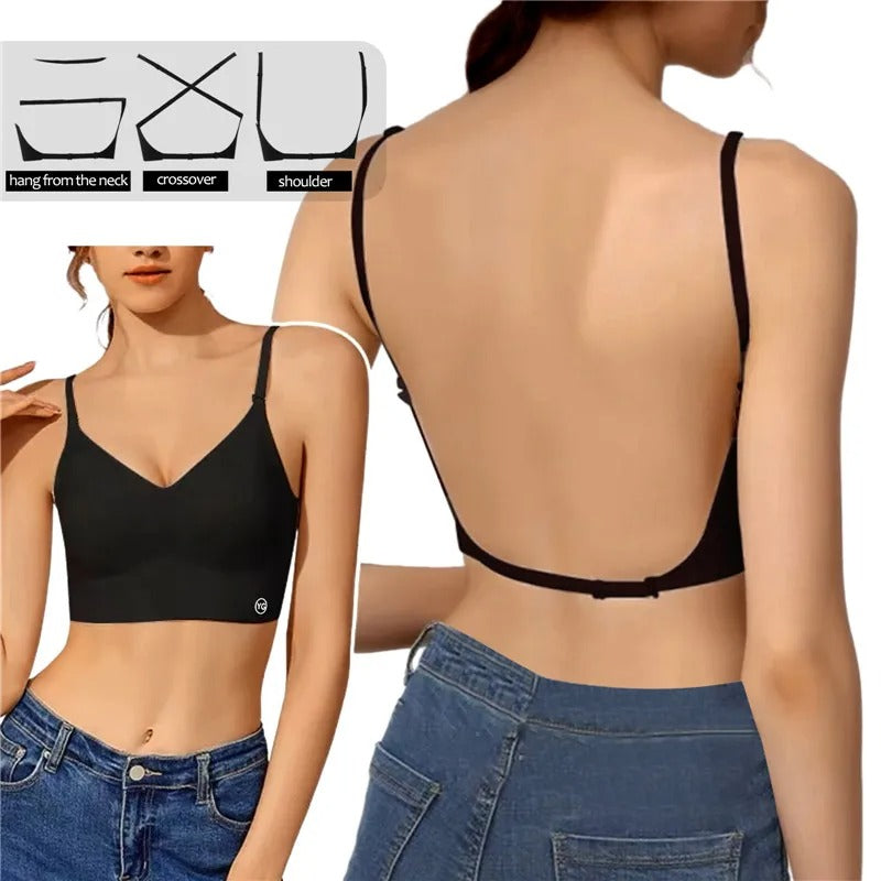 Women's Wireless Low Back Strappy Bra - Image 2