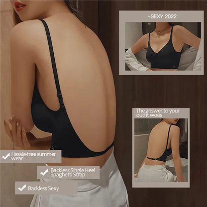 Women's Wireless Low Back Strappy Bra - Image 5