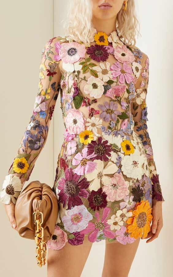 Leigh - Women 3D Floral Elegant Dress