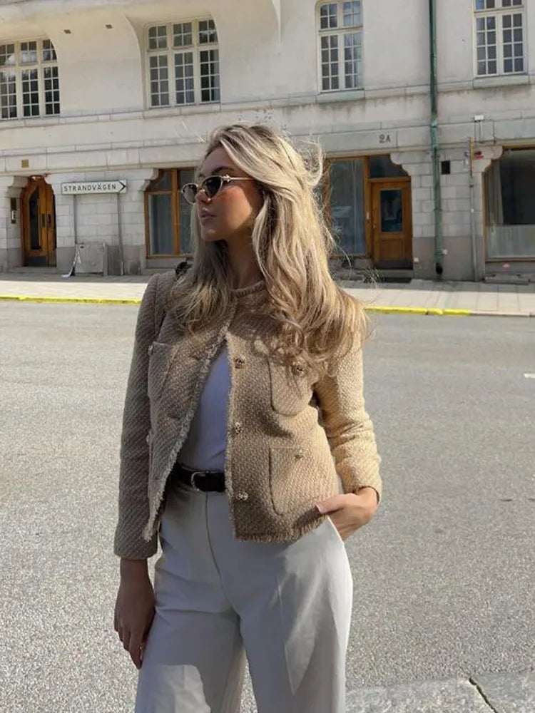 Elodie – Veste Bouclé pour Femme
