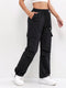 Rachelle – Pantalones casuales de mujer con cordón y bolsillos cargo