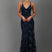 Cedarielle - Abito lungo da donna con paillettes, elegante e aderente