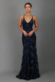 Cedarielle - Rochie maxi elegantă pentru femei, cu paiete, croială mulată