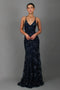 Cedarielle - Abito lungo da donna con paillettes, elegante e aderente