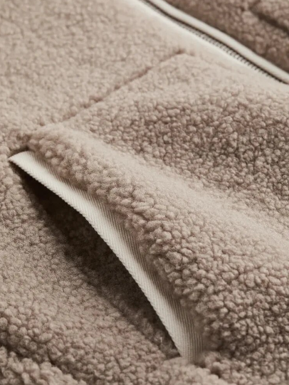 Celandria – Chaqueta de forro polar tipo oso para mujer, de gran tamaño