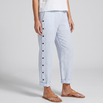Women's Striped Wide Leg Pants Relaxed Fit Summer Trousers