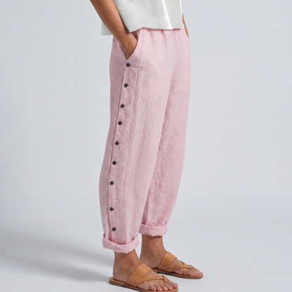 Women's Striped Wide Leg Pants Relaxed Fit Summer Trousers - Image 5