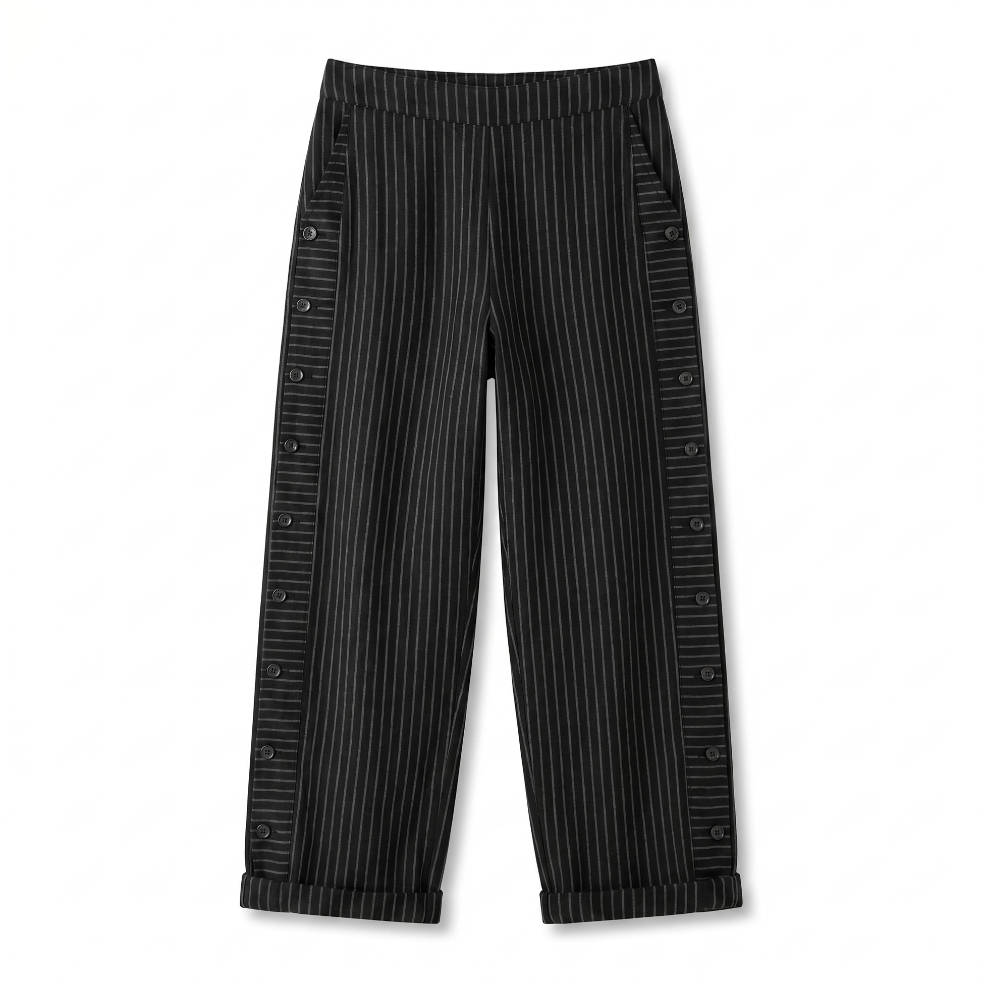 Women's Striped Wide Leg Pants Relaxed Fit Summer Trousers - Image 9