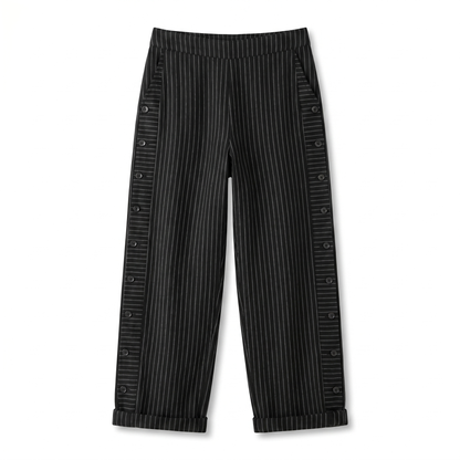 Women's Striped Wide Leg Pants Relaxed Fit Summer Trousers - Image 9
