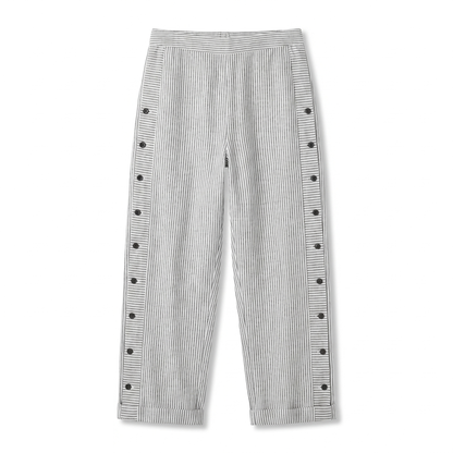 Women's Striped Wide Leg Pants Relaxed Fit Summer Trousers - Image 8