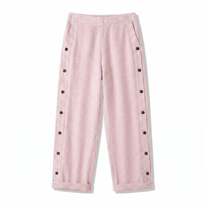 Women's Striped Wide Leg Pants Relaxed Fit Summer Trousers - Image 7