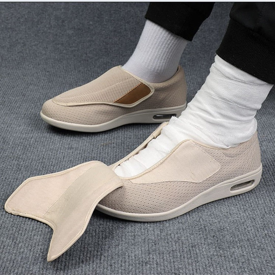Women's Wide Fit Mesh Slip-On Shoes Adjustable Strap Air Cushion - Image 3
