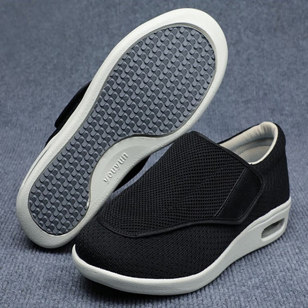 Women's Wide Fit Mesh Slip-On Shoes Adjustable Strap Air Cushion - Image 4