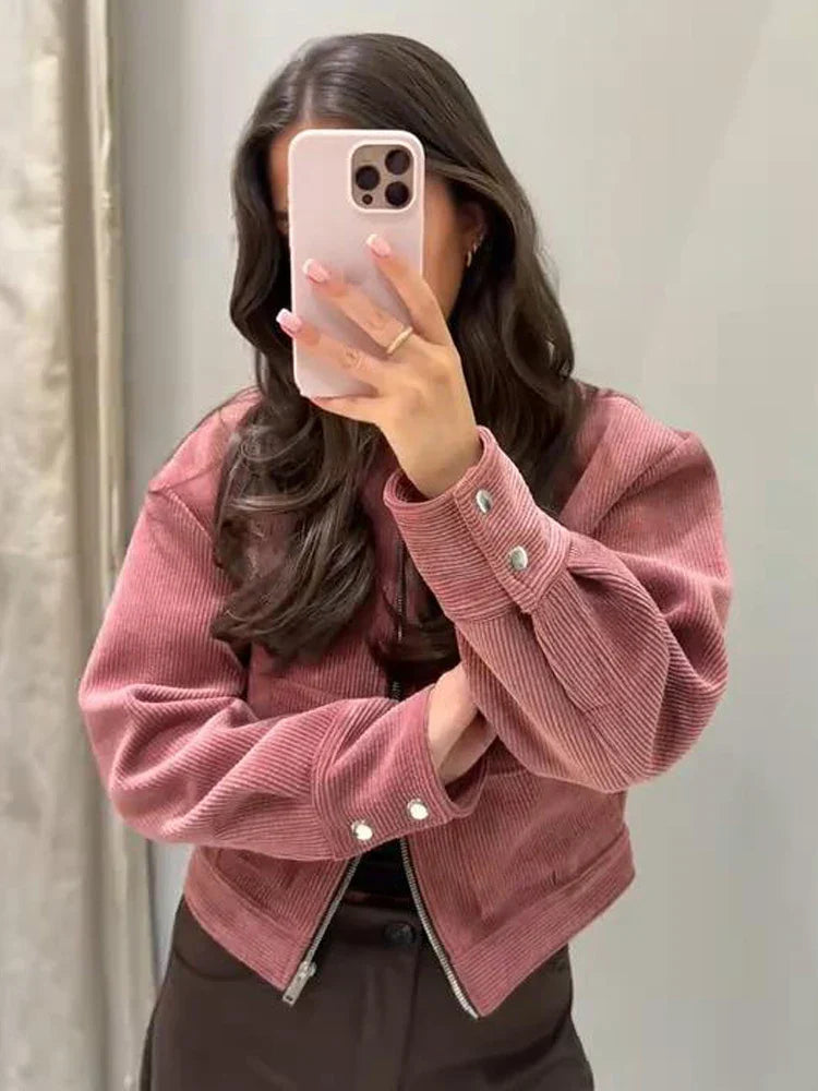 Maiselle – Veste Bomber Courte zippée Femme