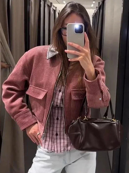 Maiselle – Veste Bomber Courte zippée Femme