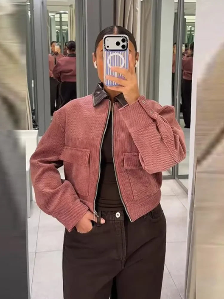 Maiselle – Veste Bomber Courte zippée Femme
