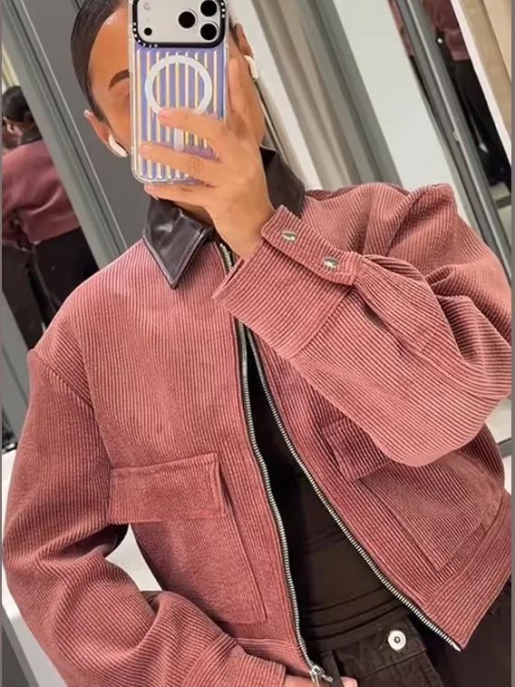 Maiselle – Veste Bomber Courte zippée Femme