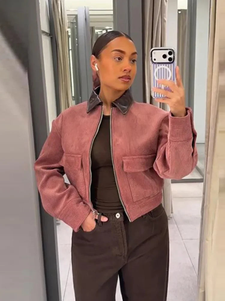 Maiselle – Veste Bomber Courte zippée Femme