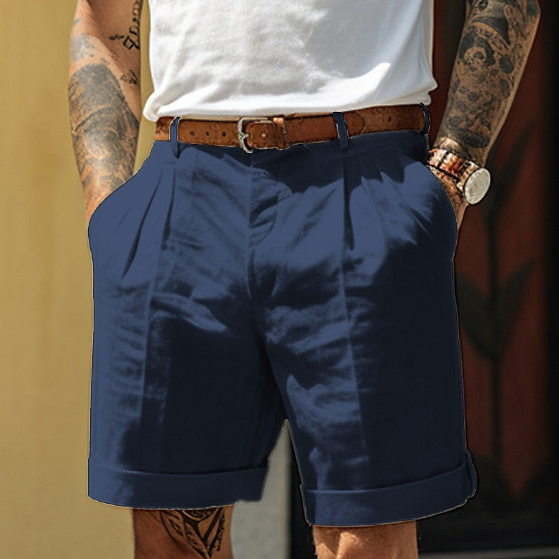 Melorien - Short homme en lin et coton