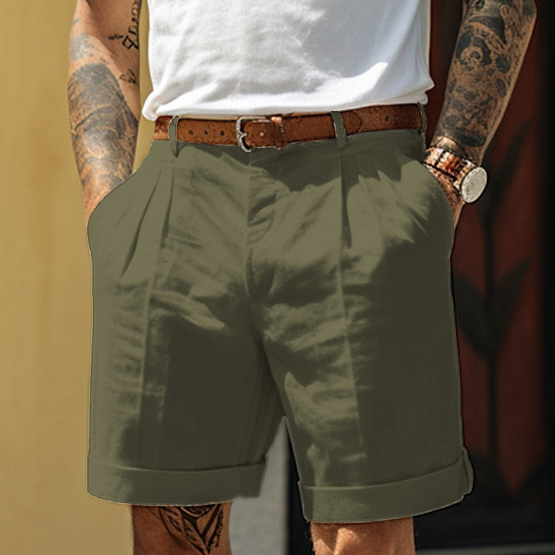 Melorien - Short homme en lin et coton