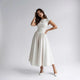 Women Fit Flare Sleeveless A-Line Midi Dress Wedding Guest - Image 13