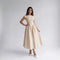 Women Fit Flare Sleeveless A-Line Midi Dress Wedding Guest