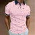Men's Lightweight Nautical Print Polo Shirt