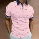 Men's Lightweight Nautical Print Polo Shirt